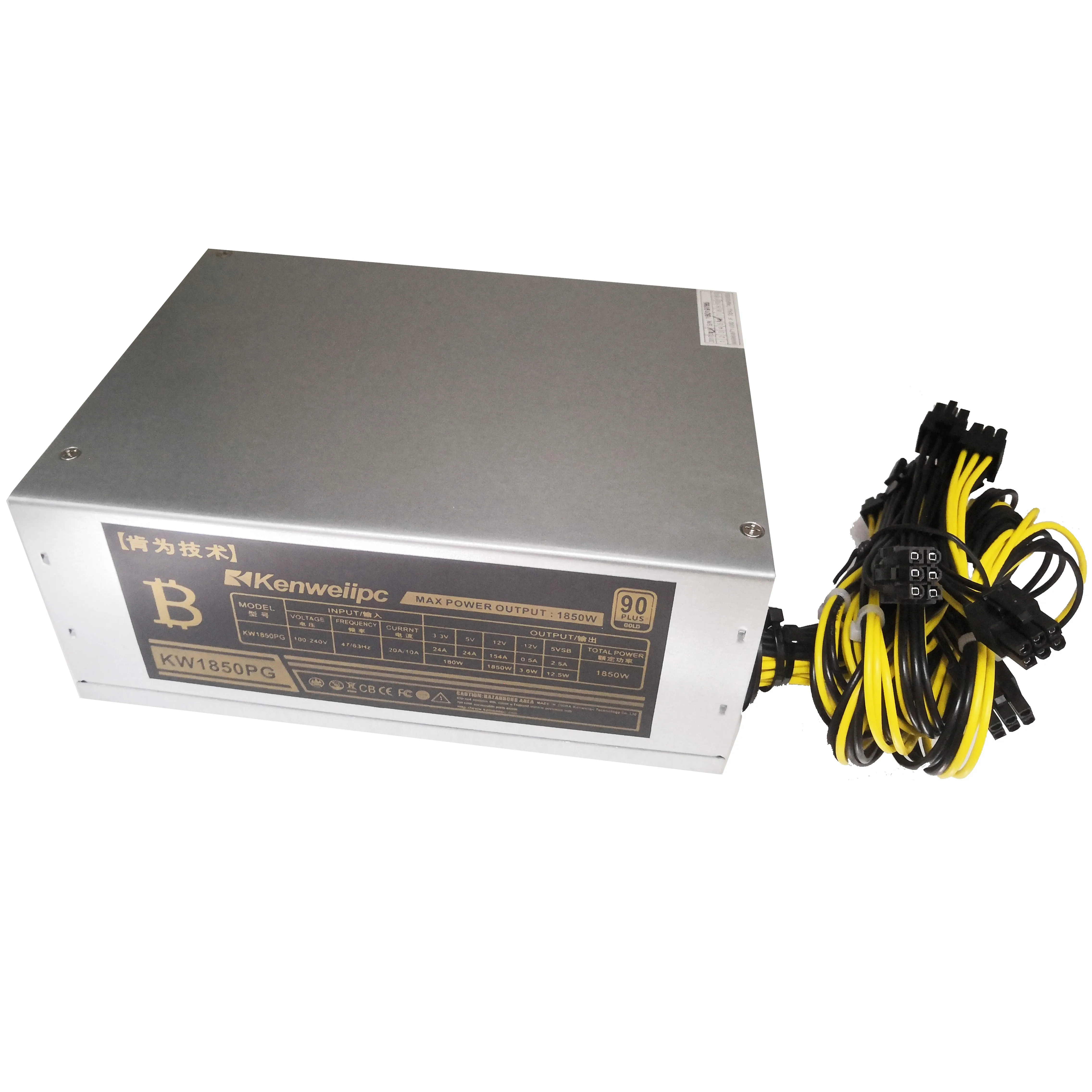 Высокоэффективный блок питания 1800 Вт 6PIN * 10 с поддержкой antminer S9 T9 A7 D3 L3 BTC для