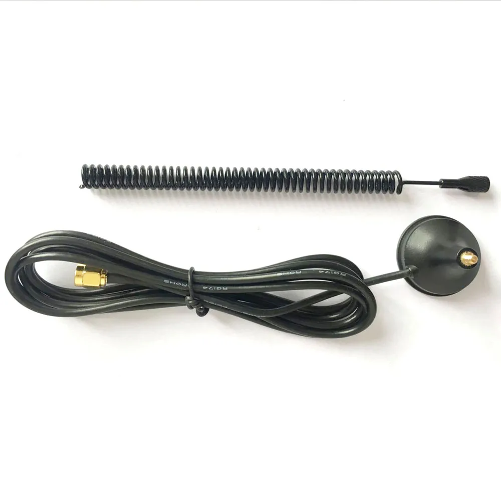 1pcs 150-170mhz 450 Mhz Antenna 5dbi Sucker Aerial With Sma Male Connector 1.5M RF174 Cable | Мобильные телефоны и