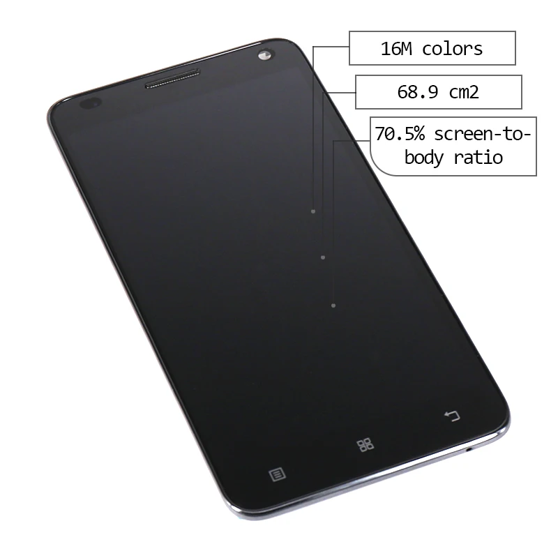 Для Lenovo S580 ЖК дисплей + сенсорный экран дигитайзер рамка в сборе Pantalla для Запчасти