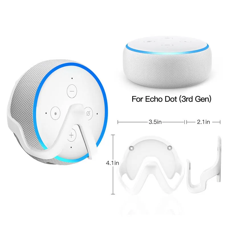 LEORY настенный держатель в виде ракушки для Echo Dot 3 динамиков умный Липкий