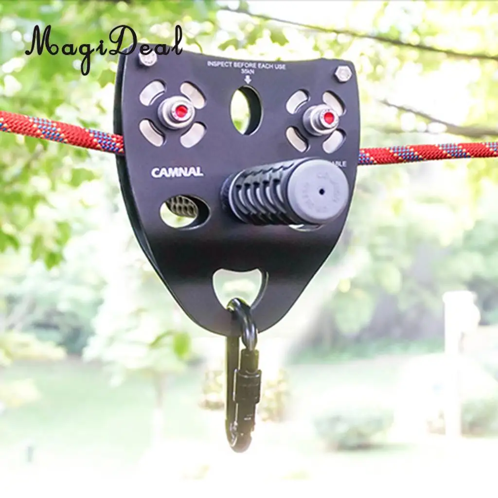 

35KN Rock Climbing Mountaineering 13mm Cable Rope Pulley with Handle Grip