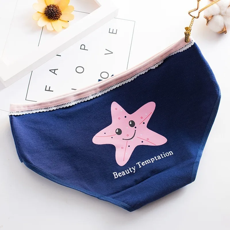 Новинка 2019 года хлопковые трусики для женщин женские сексуальные Kawaii девочек