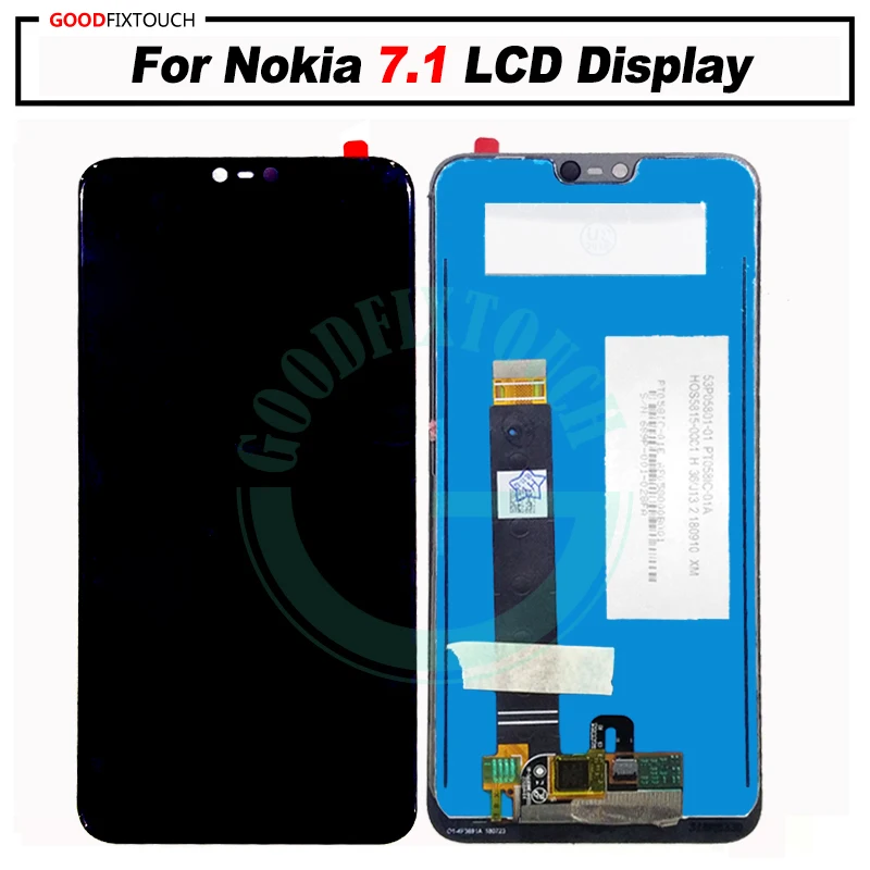 Оригинальный ЖК-дисплей для Nokia 7 1 + дигитайзер сенсорного экрана в сборе ремонта
