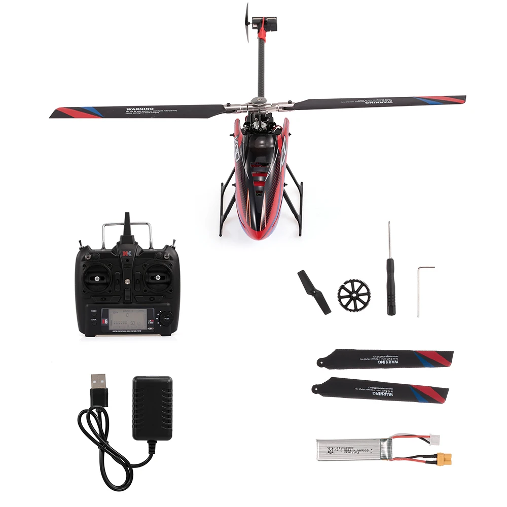 (В наличии) WLtoys XK K130 вертолет на радиоуправлении 360 дюйма g6ch Brushless 3D6G Flybarless