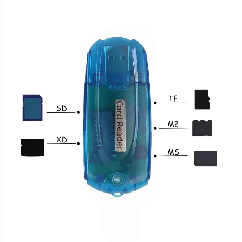 5 в 1 кард ридер Multi устройство чтения карт памяти Micro SD (TF) M2 XD MS|Картридеры| |