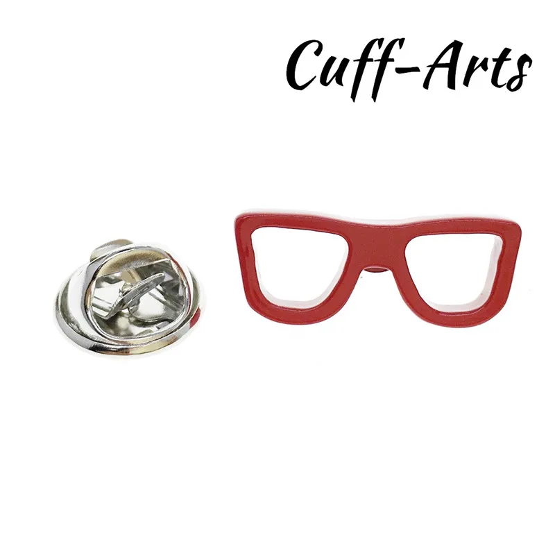 Винтажные броши в форме стеклянной рамки запонки Geekey с красным стеклом булавка