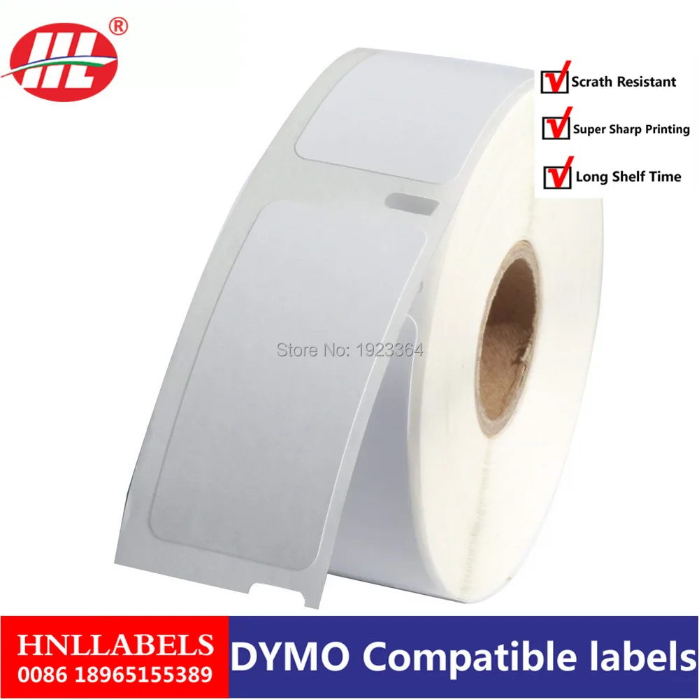 Dymo 30336 Совместимость с DYMO LabelWriters 330 400 450 Twin Turbo Duo 1 &quotx 2 1/8&quot 25 мм * 54 500