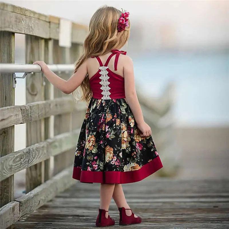 Pudcoco Hot Sale Toddler Infant Kid Baby Girls Princess Wedding Dresses Leisure Summer Party Tutu Girl Fashion Dropship | Детская одежда