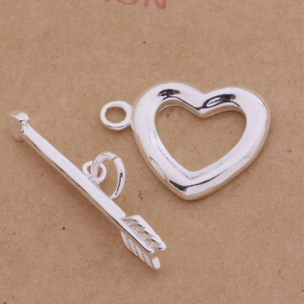 An318 Hot 925 Sterling Silver Necklace Fashion Jewelry Pendant Arrow And Heart-shaped /goeapfla Asqajjxa | Украшения и аксессуары