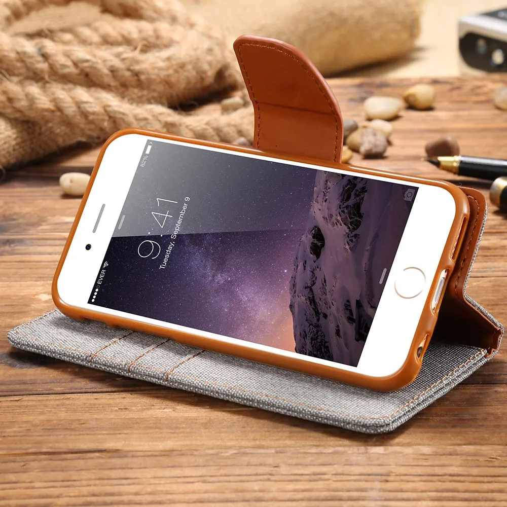 Флип Чехлы kisscase чехлы бумажники с подставкой для iPhone 6S 6 7 8 Plus кожаный чехол