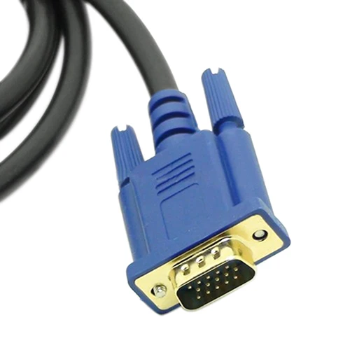 Новое поступление 6 футов 1 8 м VGA HDMI золото папа HD-15 Мужской кабель 1080 P HDMI-VGA м/м
