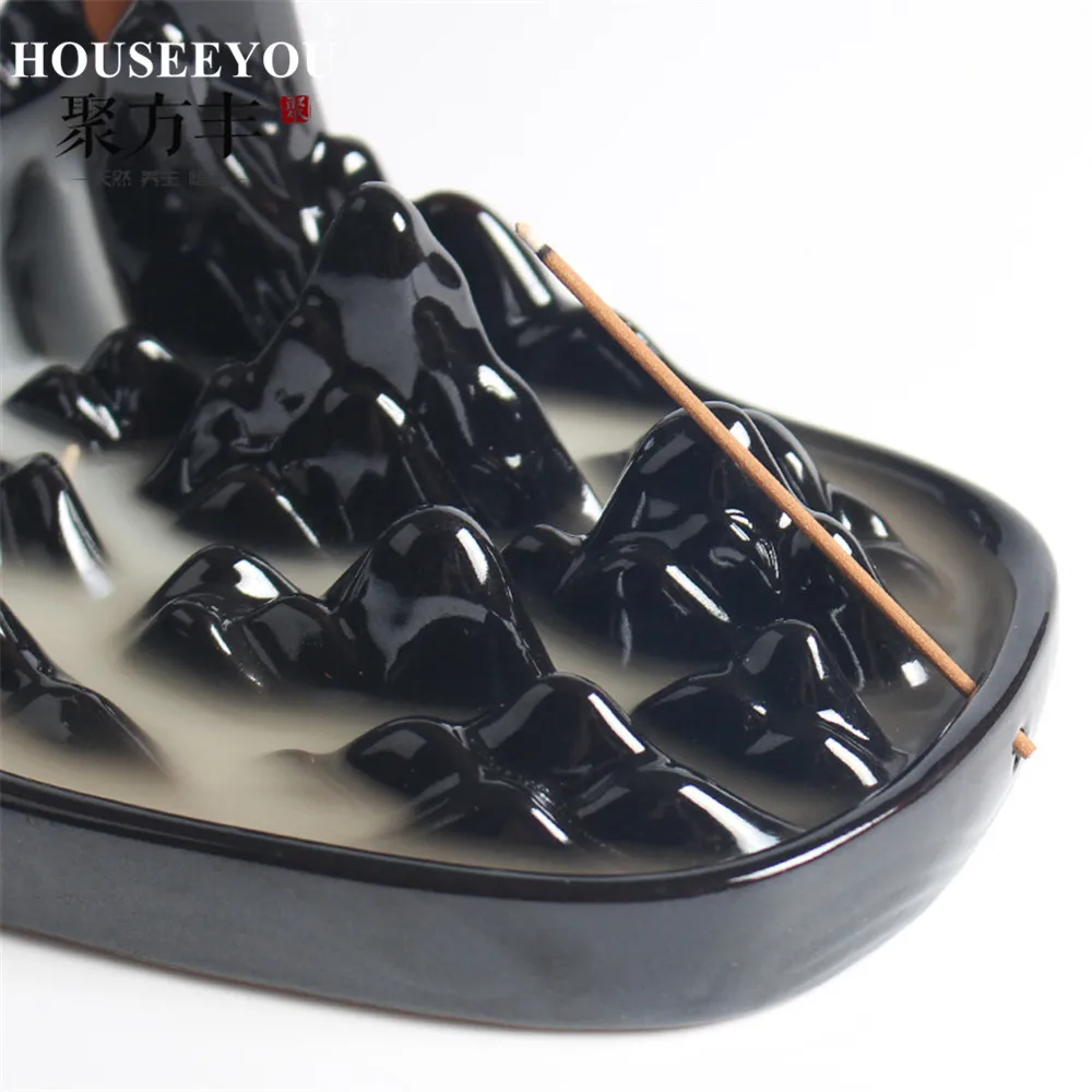 Керамическая курильница с конусами + горы 20 шт. домашний декор креативный