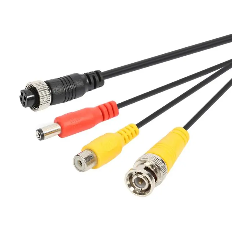 M12 4Pin авиации Head Женский BNC/RCA/DC CCTV Камера AV кабель переходника провода 150*95*15 мм 0 4