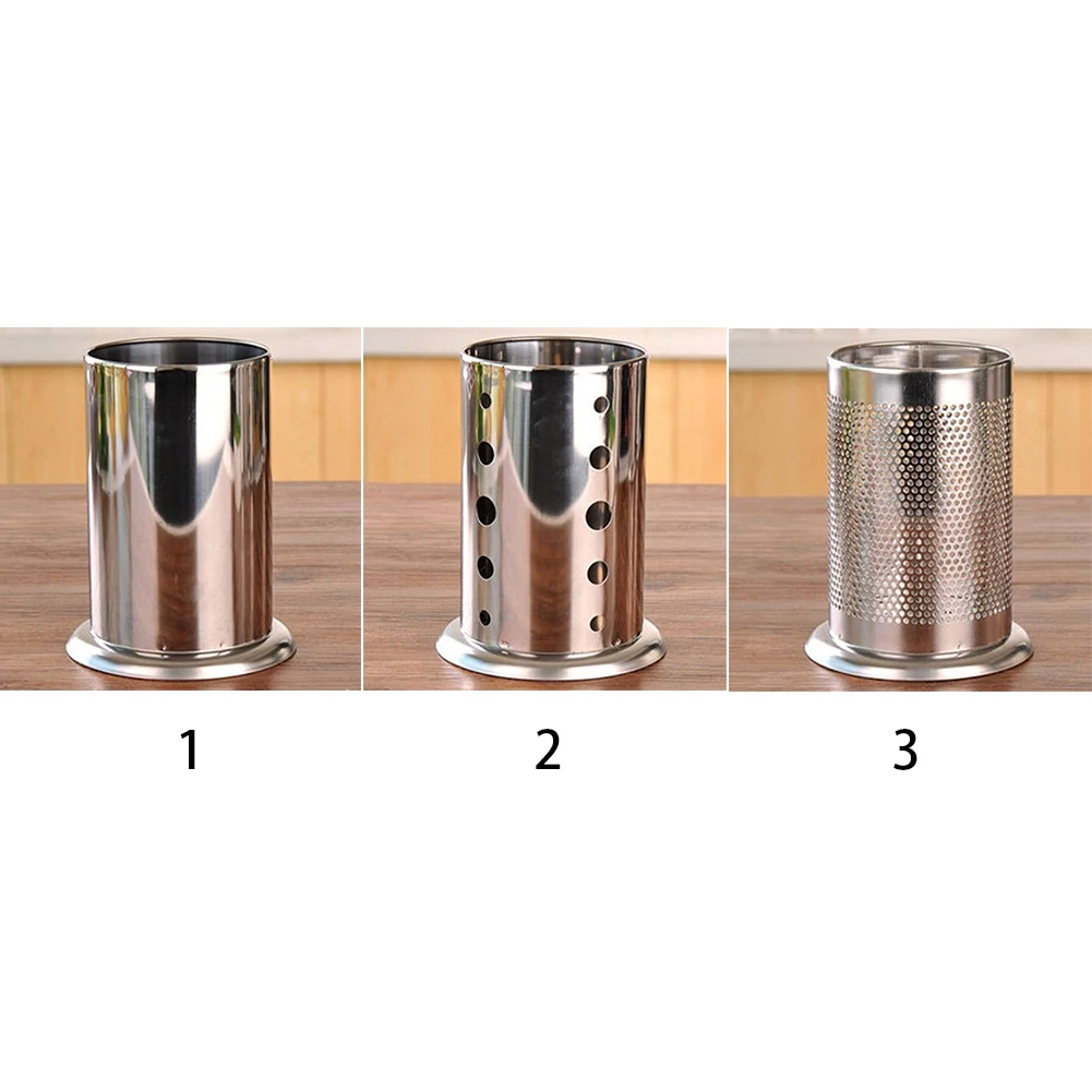 Нержавеющая сталь Палочки для еды держатель хранения трубки посуда стеллаж