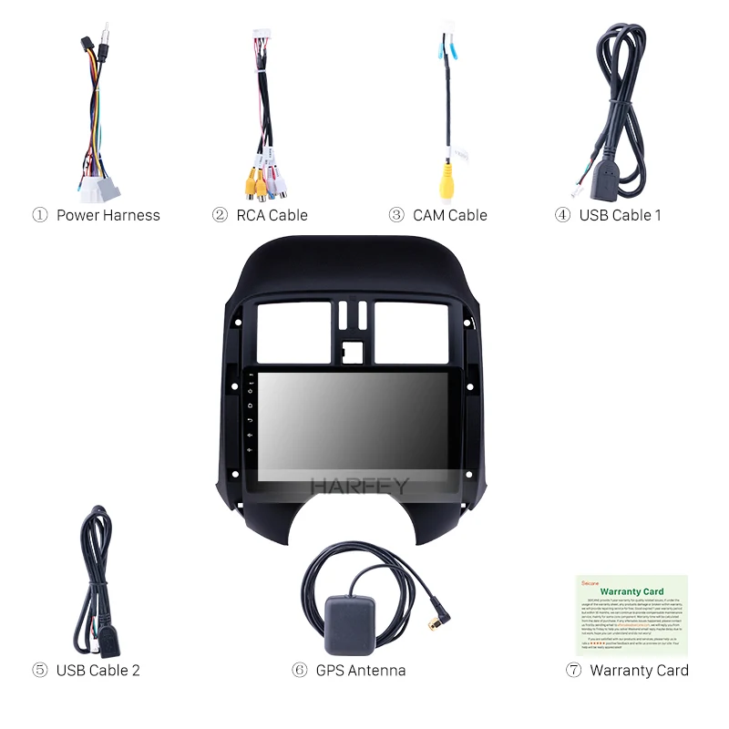 Мультимедийная система Harfey 9 &quotдля Nissan Old Sunny 2011-2013 GPS-навигация Android 1 с поддержкой