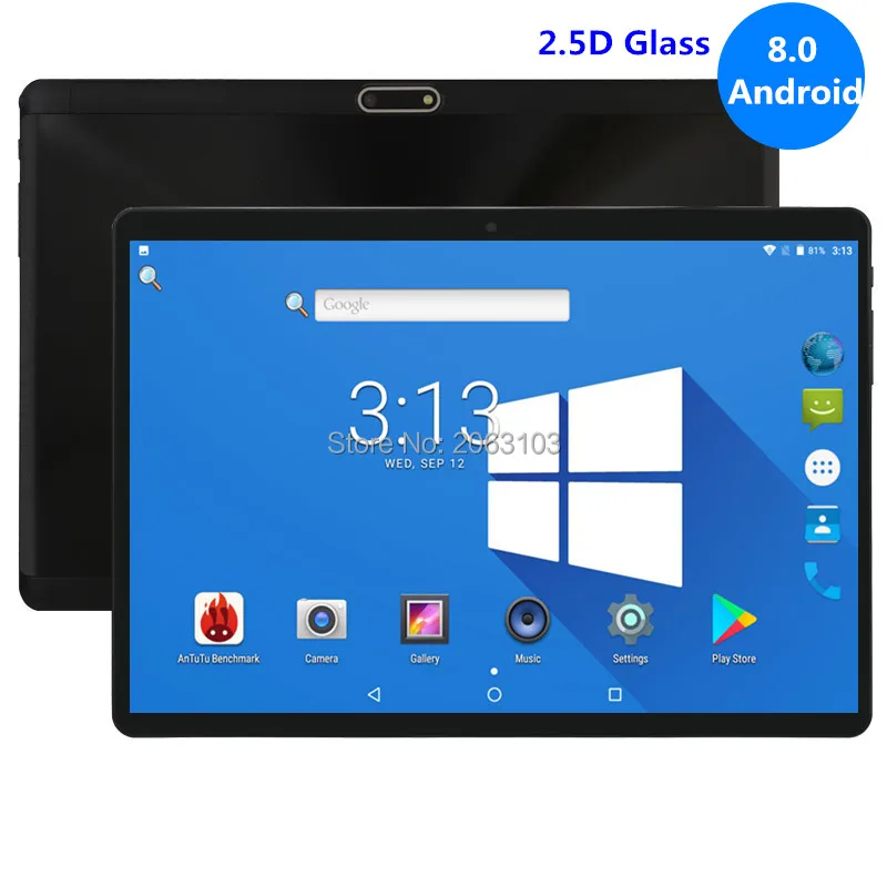 10 1-дюймовый 2.5D экран 3G 4G LTE планшетный ПК Восьмиядерный 1280*800 HD IPS 4 ГБ 32 wifi Bluetooth GPS