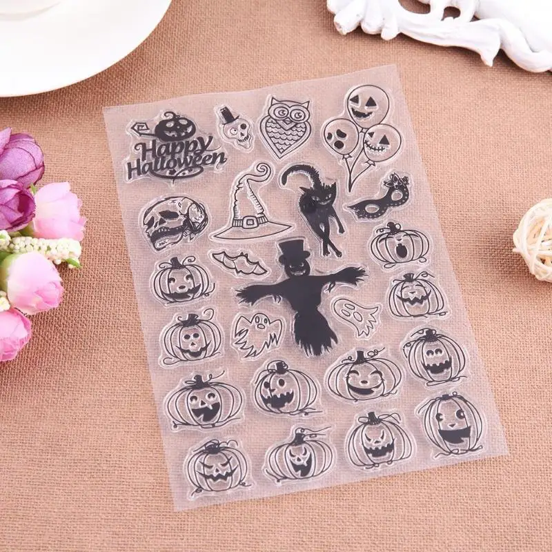 Олень Снеговик Санта Рождественский набор прозрачные силиконовые штампы для