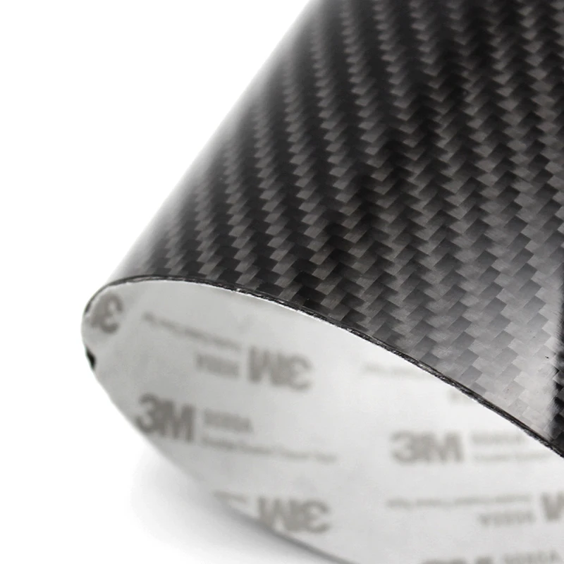 6 шт. литьевая накладка на окна автомобиля из настоящего углеродного волокна для