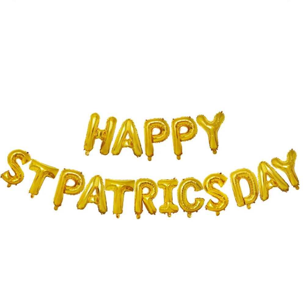 63 шт. латексные и фольгированные воздушные шары Happy Stpatrick's Day прекрасные баннеры