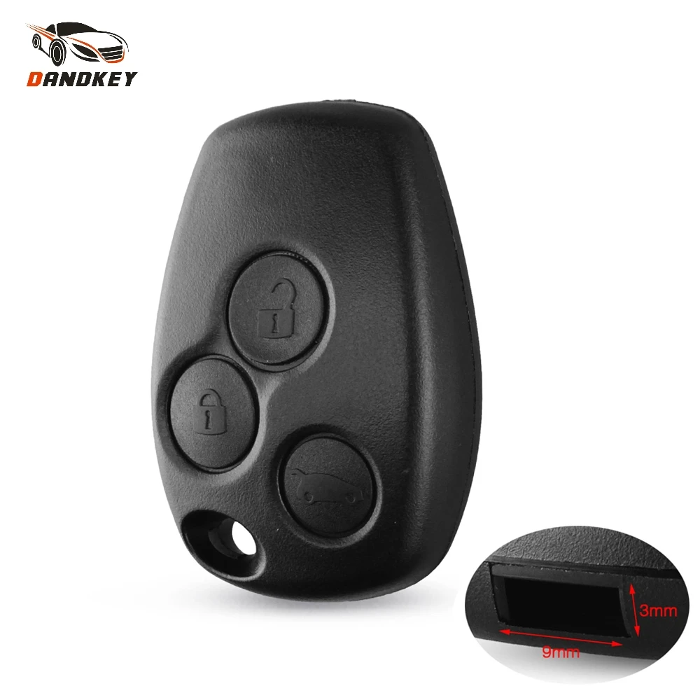 Dandkey 3 Button Car Key Case Remote Shell For Renault Megane Espace Laguna Duster Logan Fluence Clio Kangoo Without Blade | Автомобили и