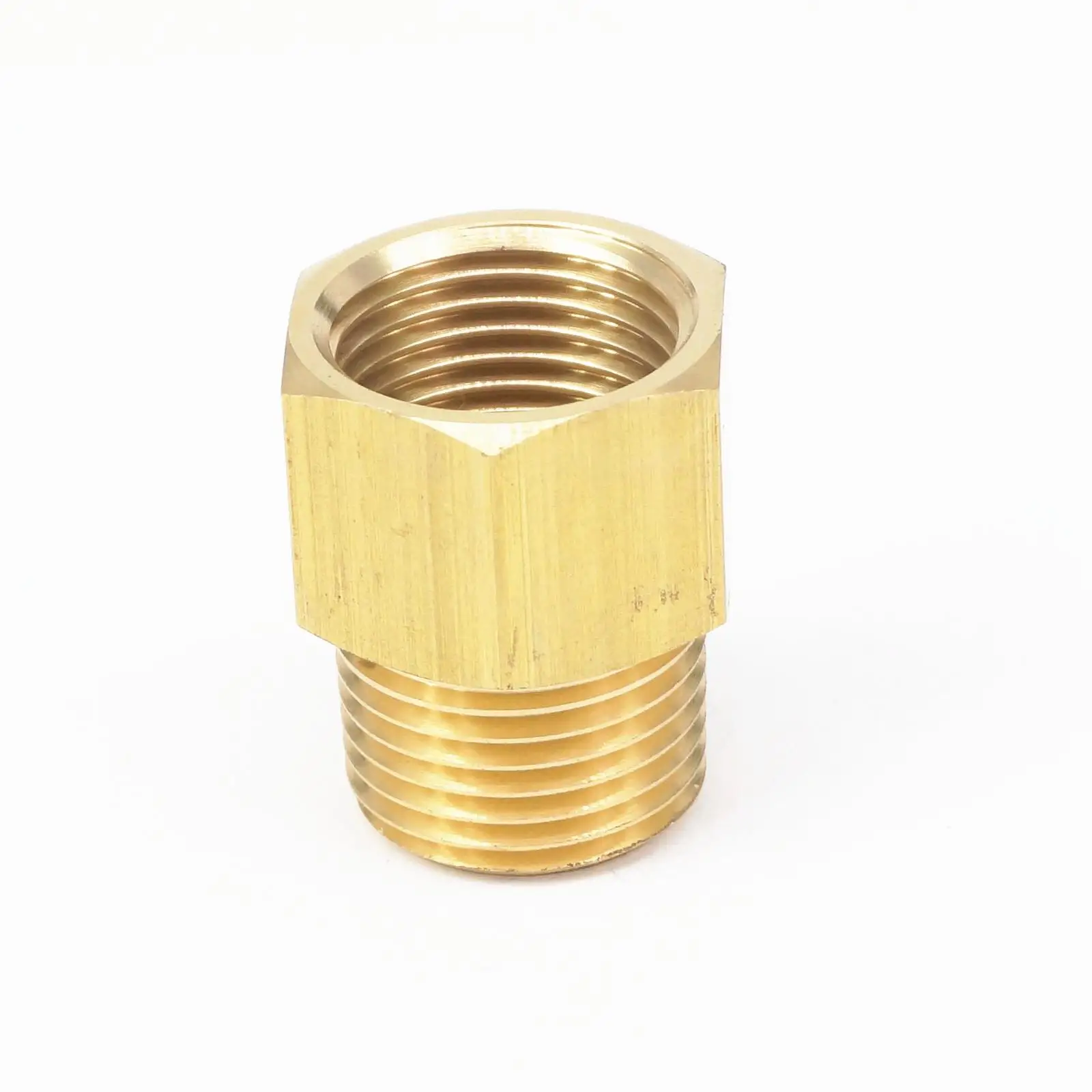 Латунный фитинг коннектор 1/2 &quotBSPT Male x 1/2&quot NPT Female адаптер для манометра давления