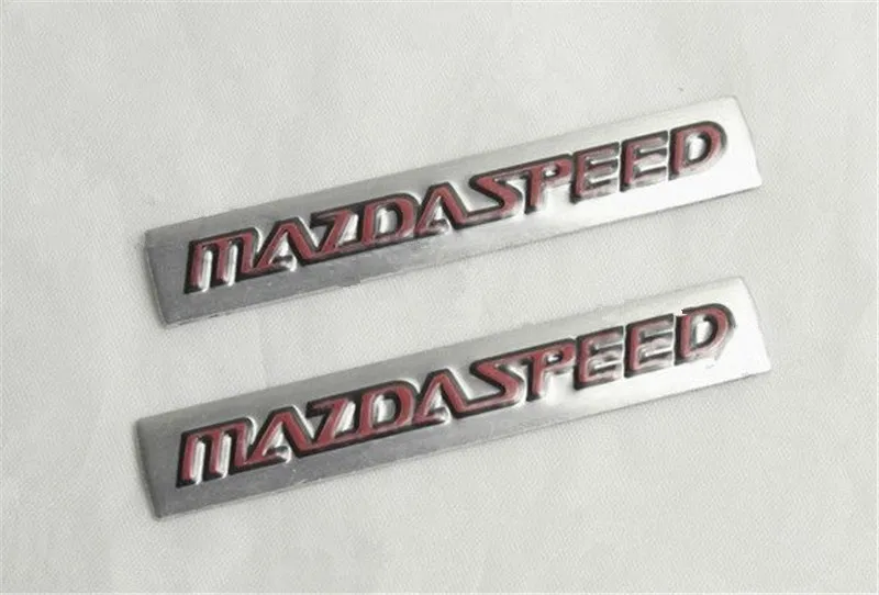 2 шт. Алюминий Авто MazdaSpeed сплав Стикеры значок кузова эмблемы для багажника
