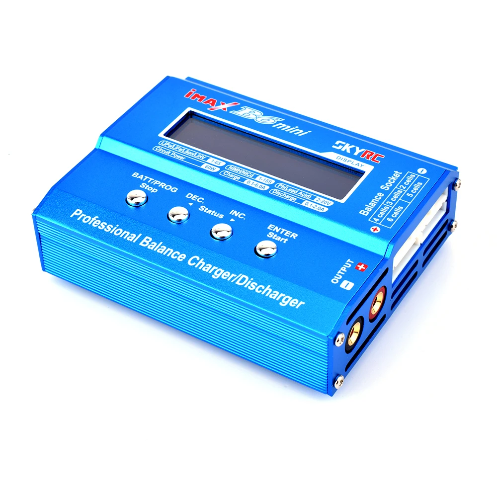 Балансирующее зарядное устройство SKYRC iMAX B6 Mini 60 Вт для 1-6S LiPo i-ion LiFe LiHV Nimh Nicd PB RC