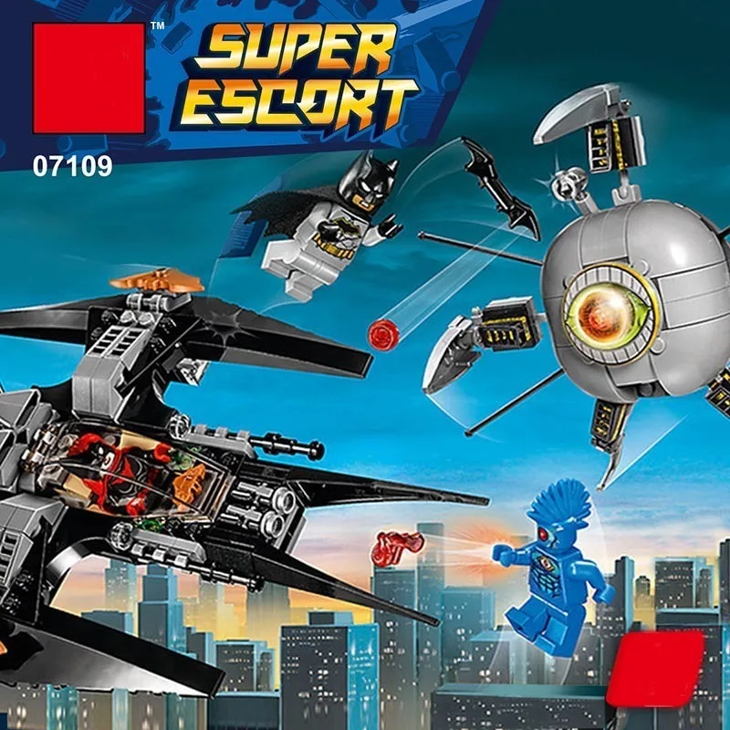 Новые Супергерои серии Brother Eye демонтаж Совместимость Legoing 76111 Бэтмен Building Block