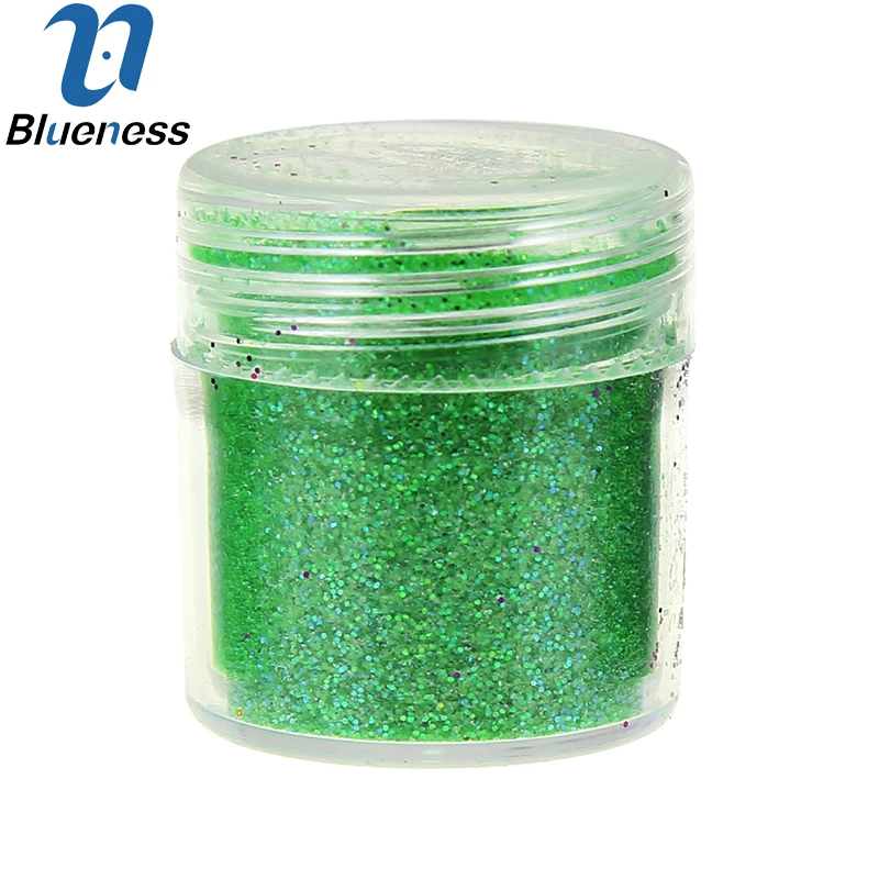 Blueness 1 коробка 10 г блестки лак для ногтей порошок поставки украшение пыль зеленый