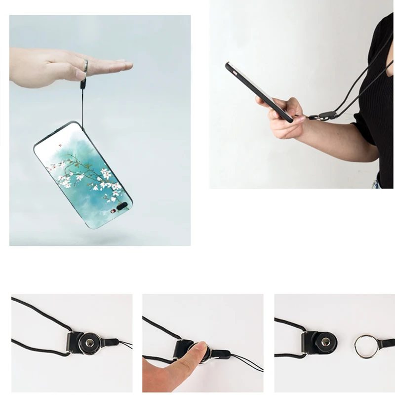 Cartoon Case Xiaomi Redmi 6a 6 S2 For mi a2 a1 8 lite Se Phone Cases With Ring Cord |