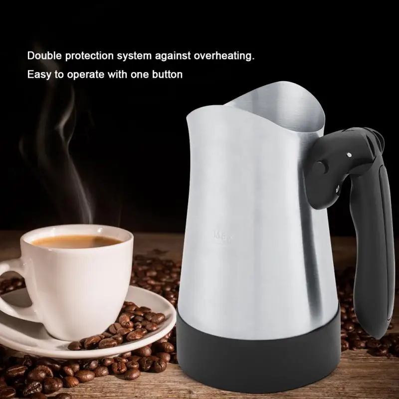 

270ML Turkey Coffee Maker Electrical Coffee Pot Food Grade 360 Degree Rotate Boiling Pot Food Grade Coffee Kettle hot