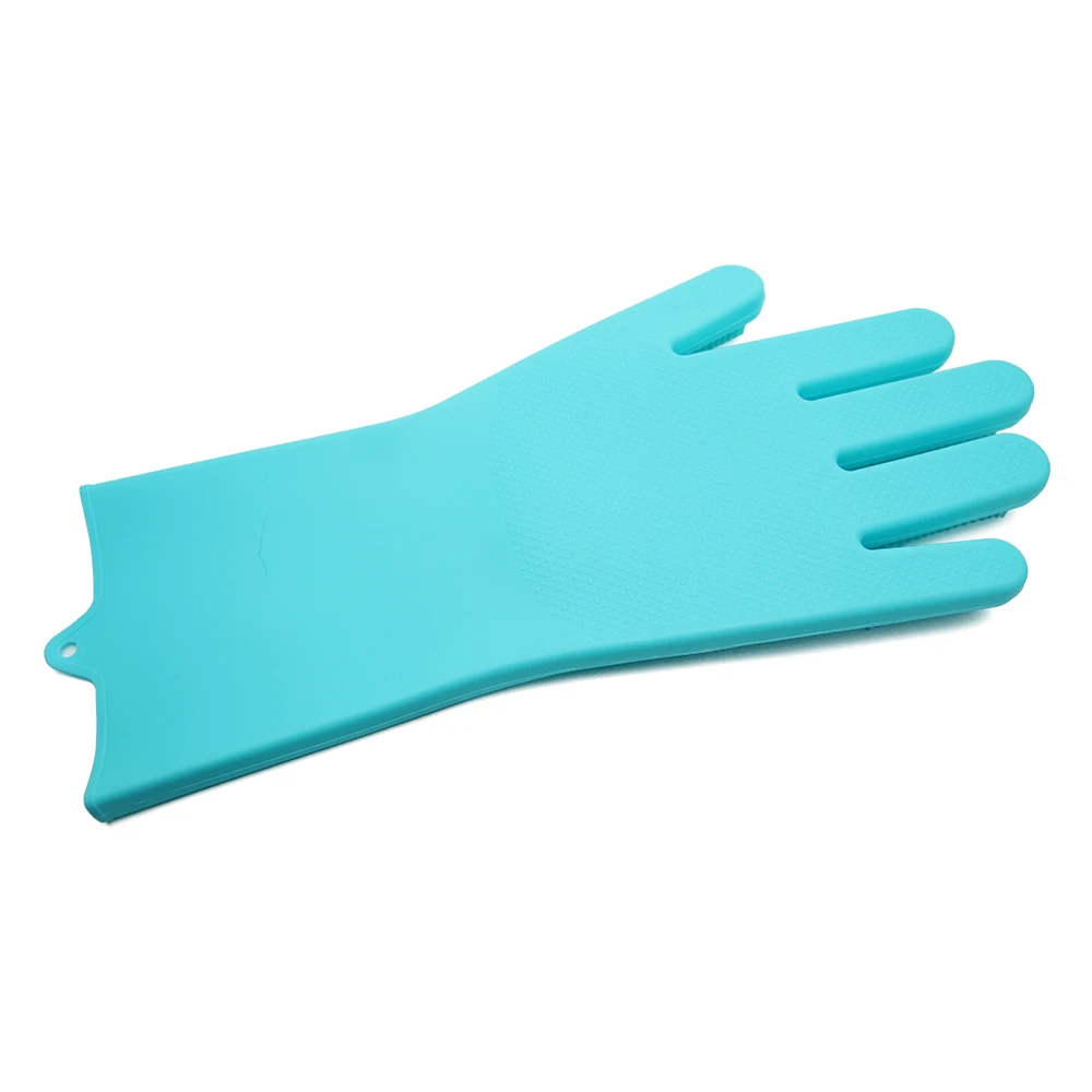 

Kitchen Silicone Cleaning Gloves Magic Silicone Dish Washing Gloves Easy Household Scrubber Rubber Cleaning Gloves