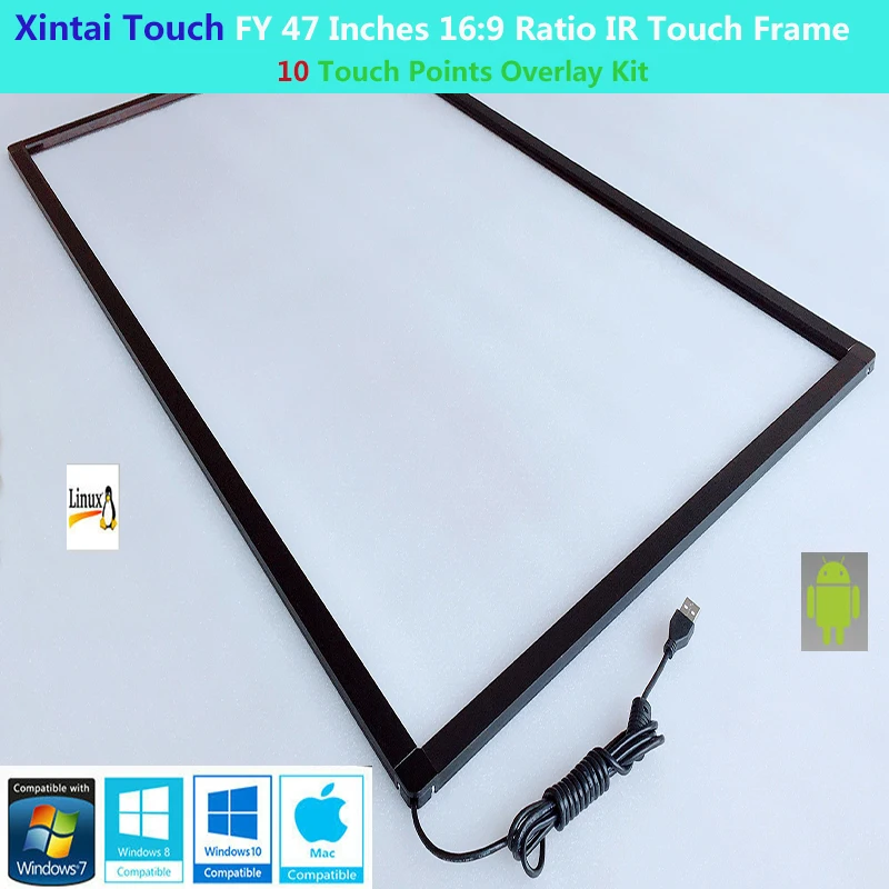 

Xintai Touch FY 47 Inches 10 Touch Points 16:9 Ratio IR Touch Frame Panel Plug & Play (NO Glass)