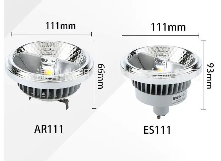 Светодиодный светильник AR111 AC24V G53 GU53 светодиодный точечный 9 Вт 12 15 GU10