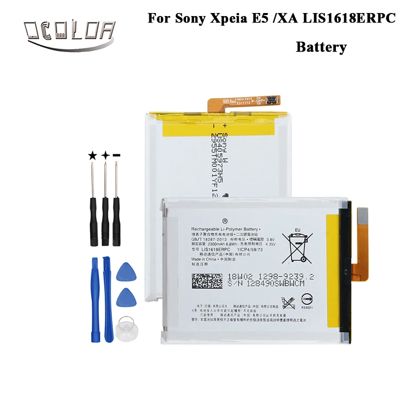 Цветной Аккумулятор для Sony Xperia XA F3111 F3112 E5 F3116 F3115 F3311 F3313 LIS1618ERPC Batterie Bateria длительное