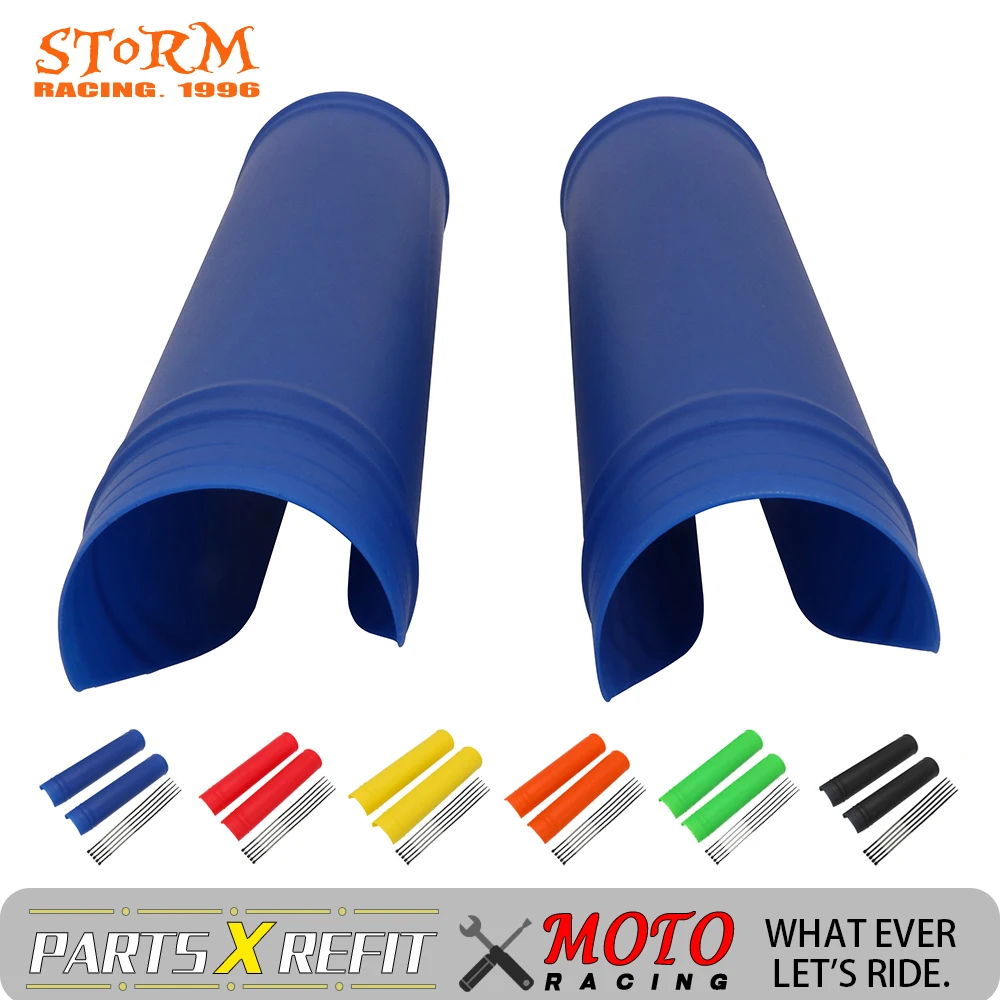 

Motocross Plastic Cover Front Shock Fork Guard Protectors For SUZUKI YAMAHA HONDA KTM KAWASAKI XF EXC XC XCF XCW XCFW 125-530