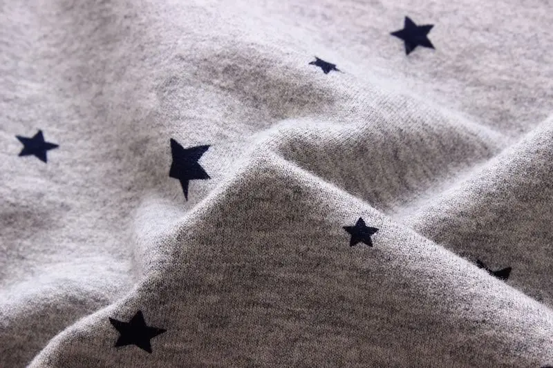 

New Fall Children's Printing Stars Elastic Long Sleeved Children T-shirt Costume For Kids Cotton Warm Shirt Vestido Infantil T