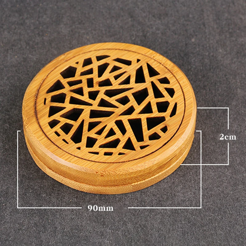 Ретро Nan бамбуковая тарелка курильница Бытовая катушка коробочка из сандалового