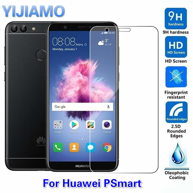 2.5D Закаленное стекло для Huawei P Smart защита экрана 9H Взрывозащищенная защитная