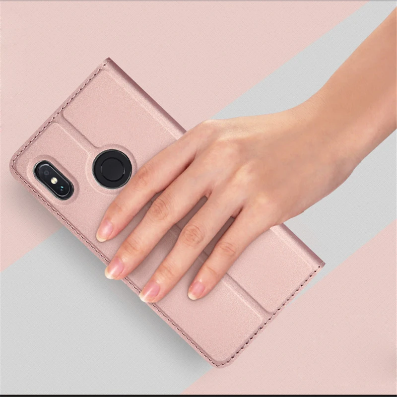 Кожаный карманный Магнитный чехол для карт Xiaomi Redmi 6 6A Note Pro водонепроницаемый