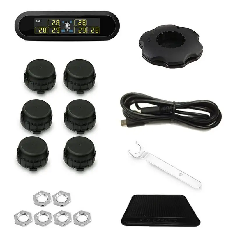 Автомобильная система контроля давления в шинах TPMS супер ЖК дисплей