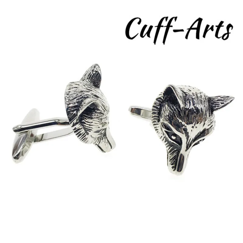 Cuffarts Mens Cufflinks For Men Head of Fox Cuff Links Jewelry Luxury High Quality C10060 | Украшения и аксессуары