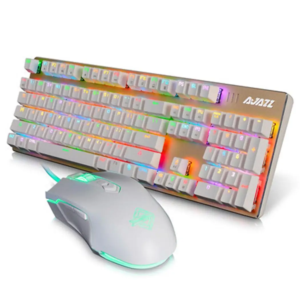 USB проводной механическая клавиатура светодиодный оптический 104 ключи Gaming черный