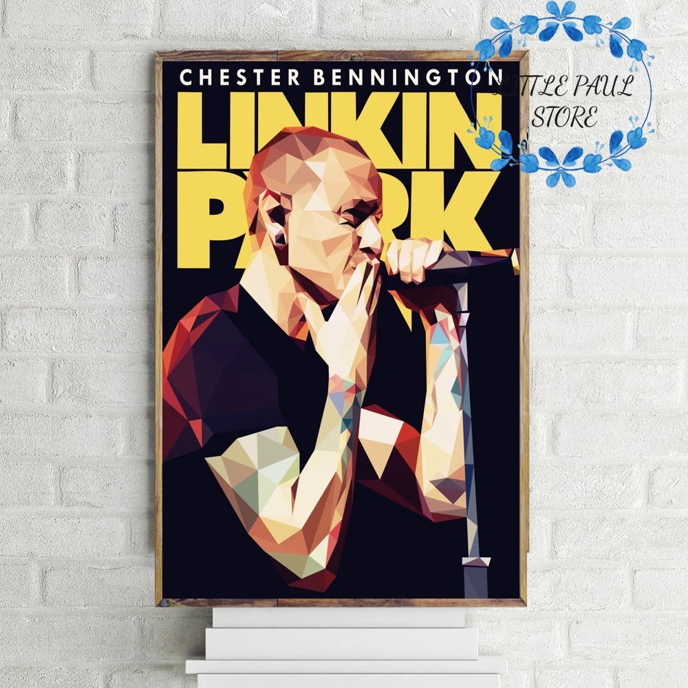 CHESTER BENNINGTON художественный постер на холсте музыкальный настенные картины для