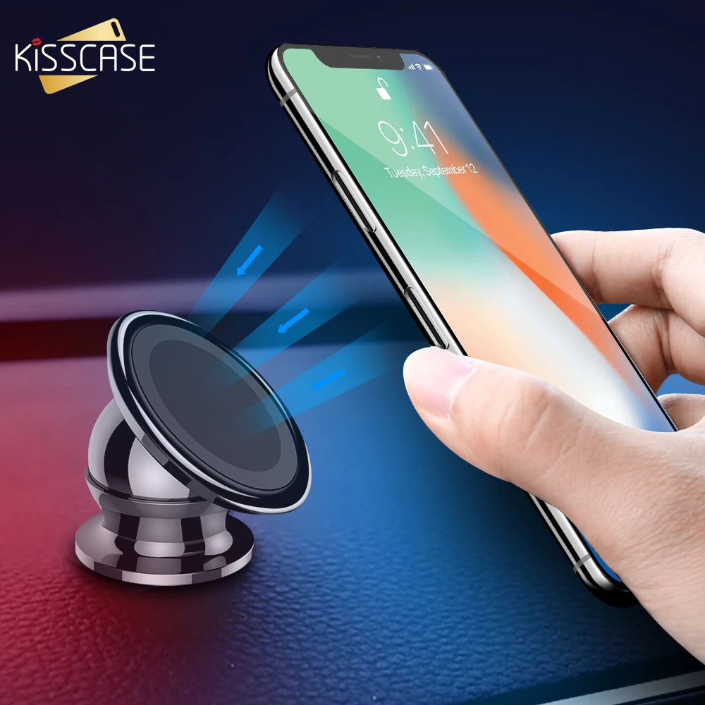 Магнитный автомобильный держатель для телефона KISSCASE iPhone XS X 8 7 6 подставка