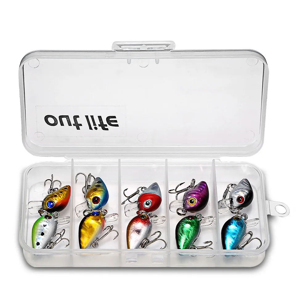 Outlife DW1082 10 шт. приманка для рыбалки искусственная жесткая приманки ABS мини с