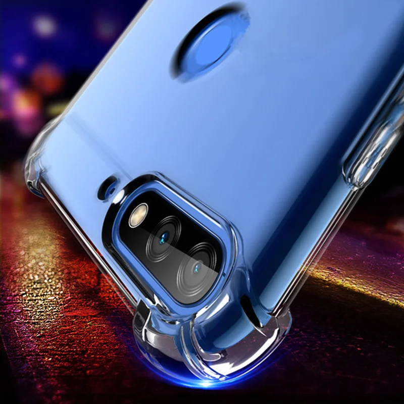 Прозрачный мягкий чехол для телефона из ТПУ Huawei P20 P30 Mate 20 Pro Lite Nova 3 3i Honor 10 8X Play 9i 7C