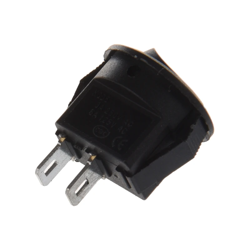 Лодка кулисный переключатель 10pcsx AC 3A/250V 6A/125V ВКЛ-ВЫКЛ I/O SPST 2 кнопки Pin в Круглый