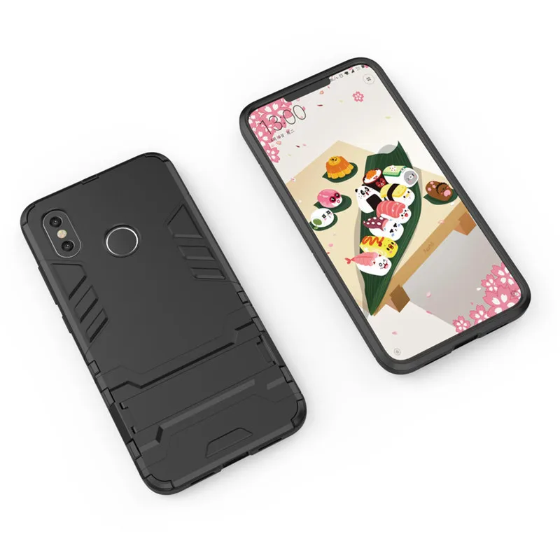 Armor Shock Proof Case For Xiaomi Redmi 7 Note 6 Pro Shield PC+Silicone Phone Cases Cover On Shell |