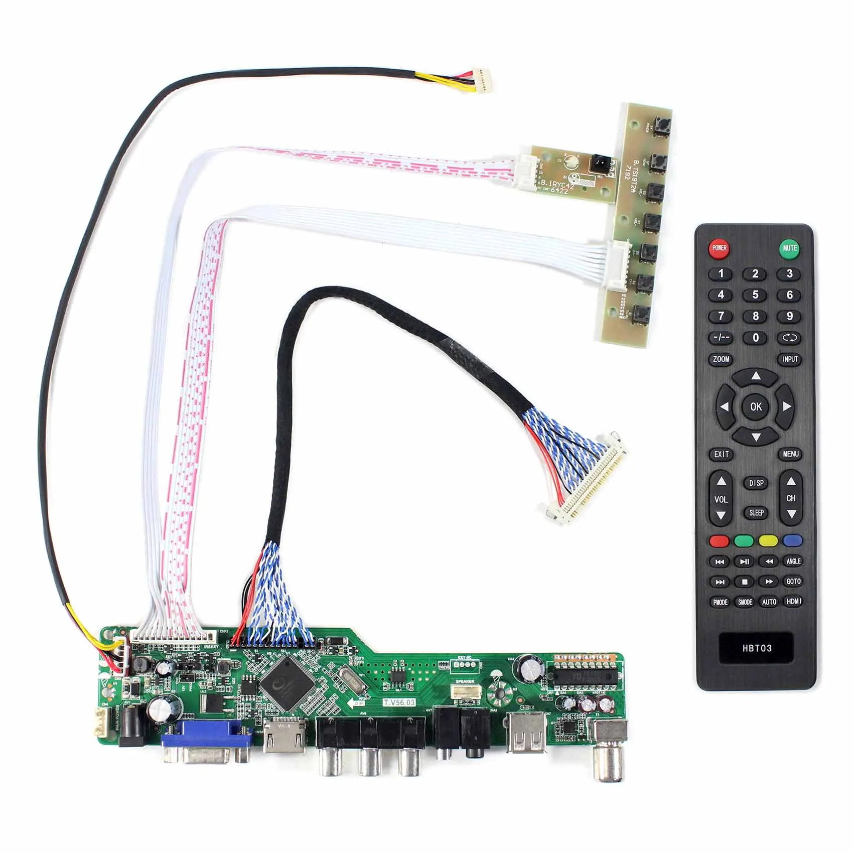 HD MI VGA AV плата ЖК контроллера с USB для G215HAN01.0 G240HW01 21 5 &quot24&quot экран|Запасные части| |